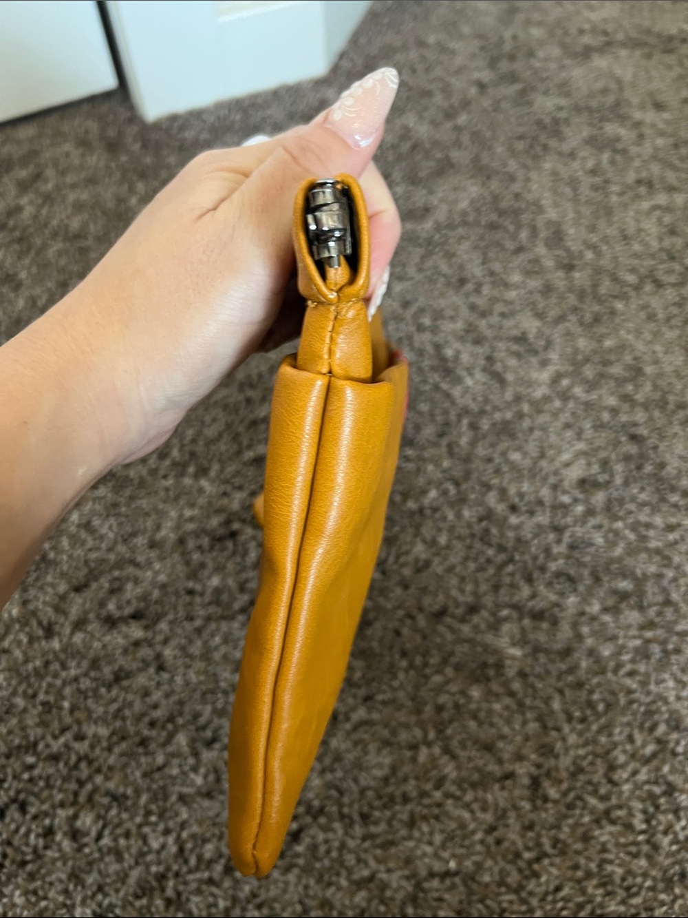 Circus by Sam Edelman Mustard Yellow Fold-Over Clutch - Picture 9 of 10